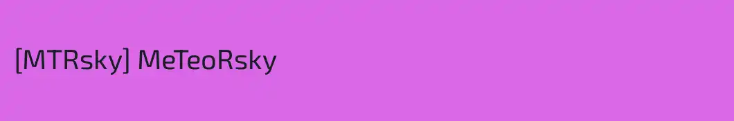 [MTRsky] MeTeoRsky